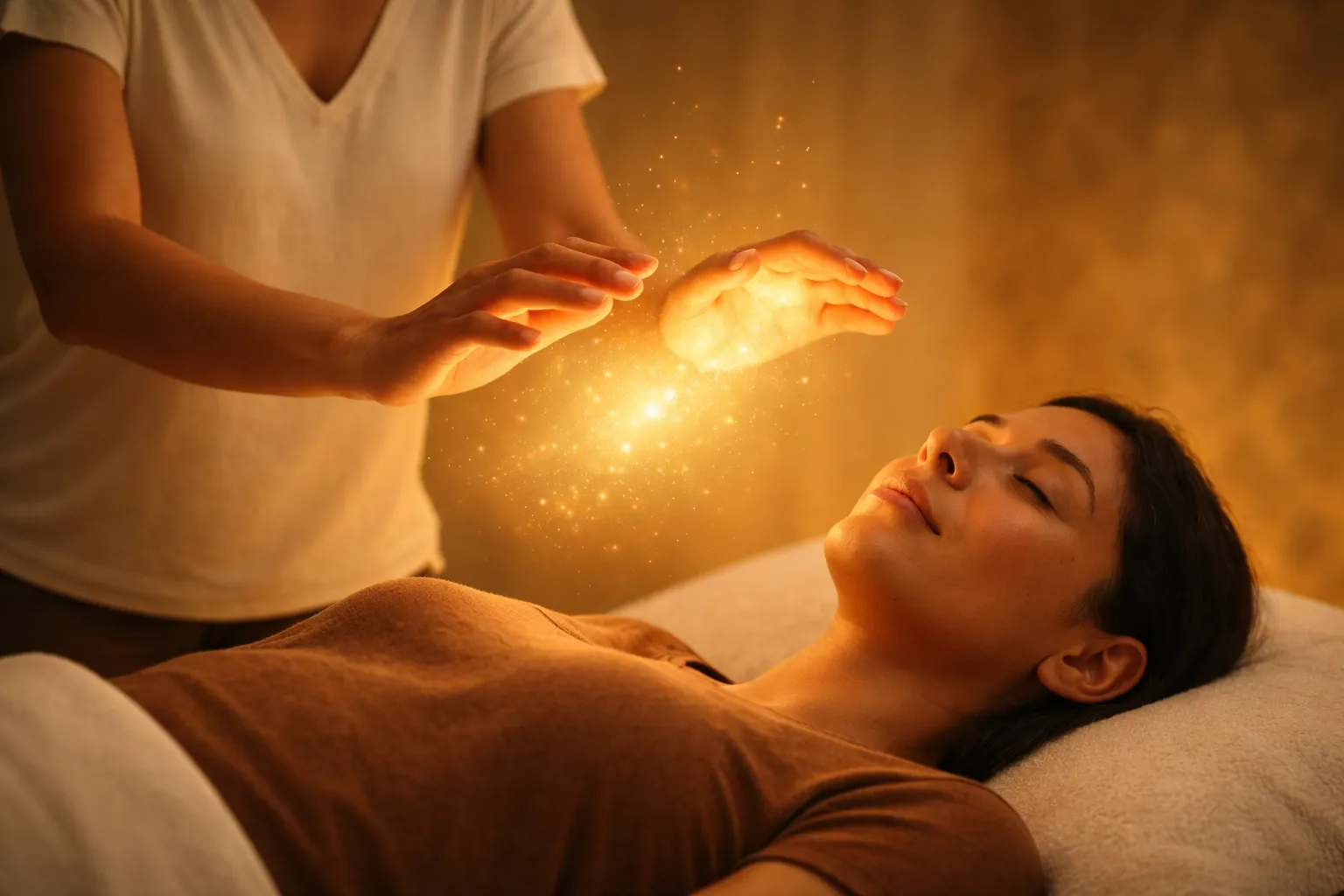 Reiki-Heilungssitzung